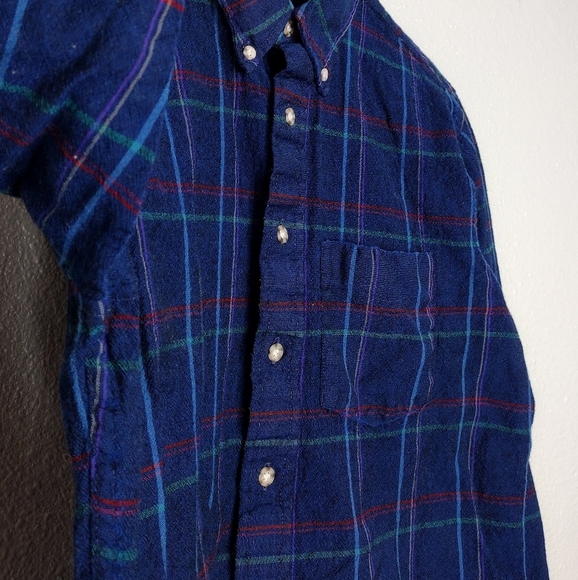 Pendleton 100% Virgin Wool Flannel Plaid Button Down Shirt Size Large - Picture 8 of 12